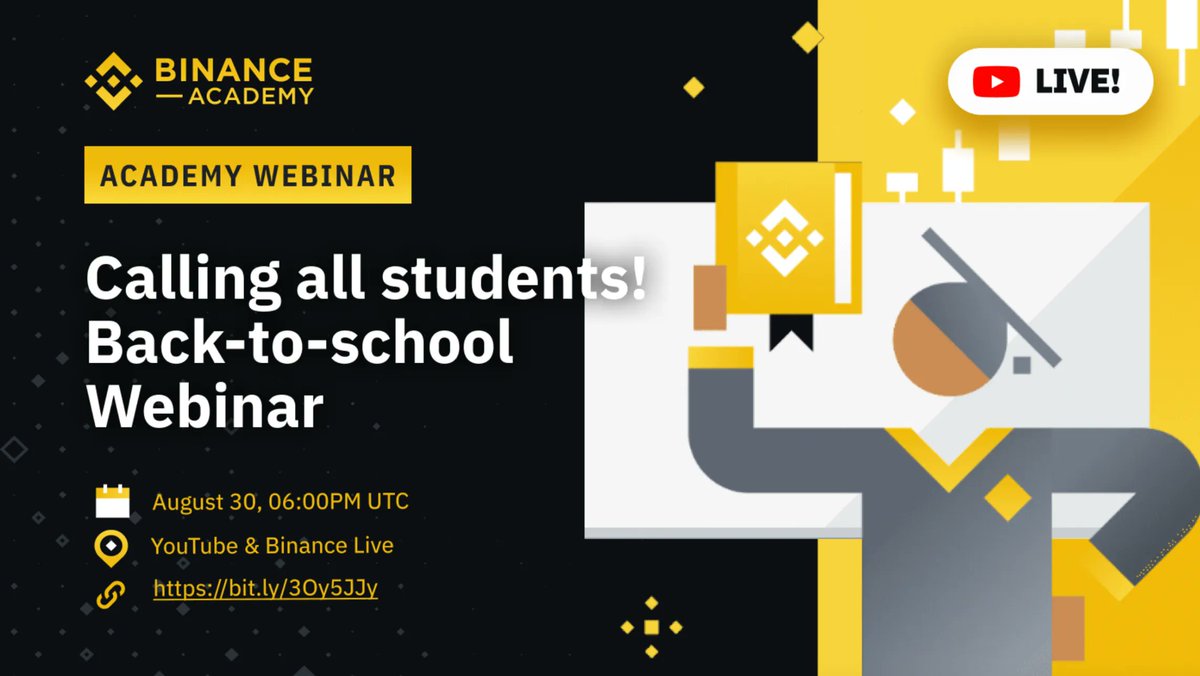 binance's tweet photo. Join our upcoming webinar as we introduce the Global University Outreach Program, an initiative that will educate university students worldwide on Web3, and learn how you can be a part of it!
 
🗓️  August 30, 2022.
⏰  18:00pm UTC.
📍 #Binance Live / Binance YouTube Channel https://t.co/qLEqJujR1l