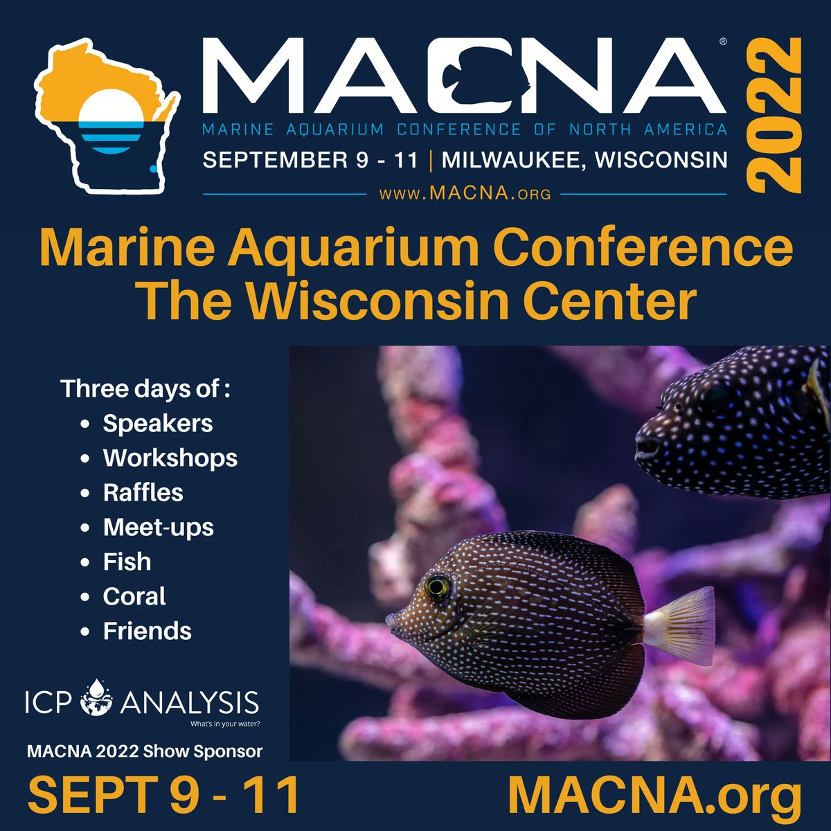MACNA's tweet photo. Join us for an exciting 3 days at the #WisconsinCenter for #MACNA2022 with some exciting speakers, workshops, meetups and more! https://t.co/QJG4468bMR