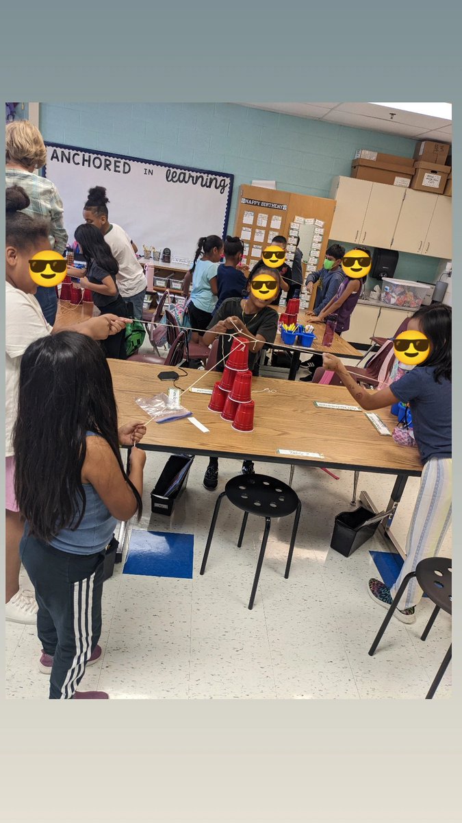 🌟Teamwork 🌟 at its finest for this cup stack design challenge! They strategized, communicated and persevered the whole way through 🙌 <a href="/BullRunES/">FCPSBullRunES</a>