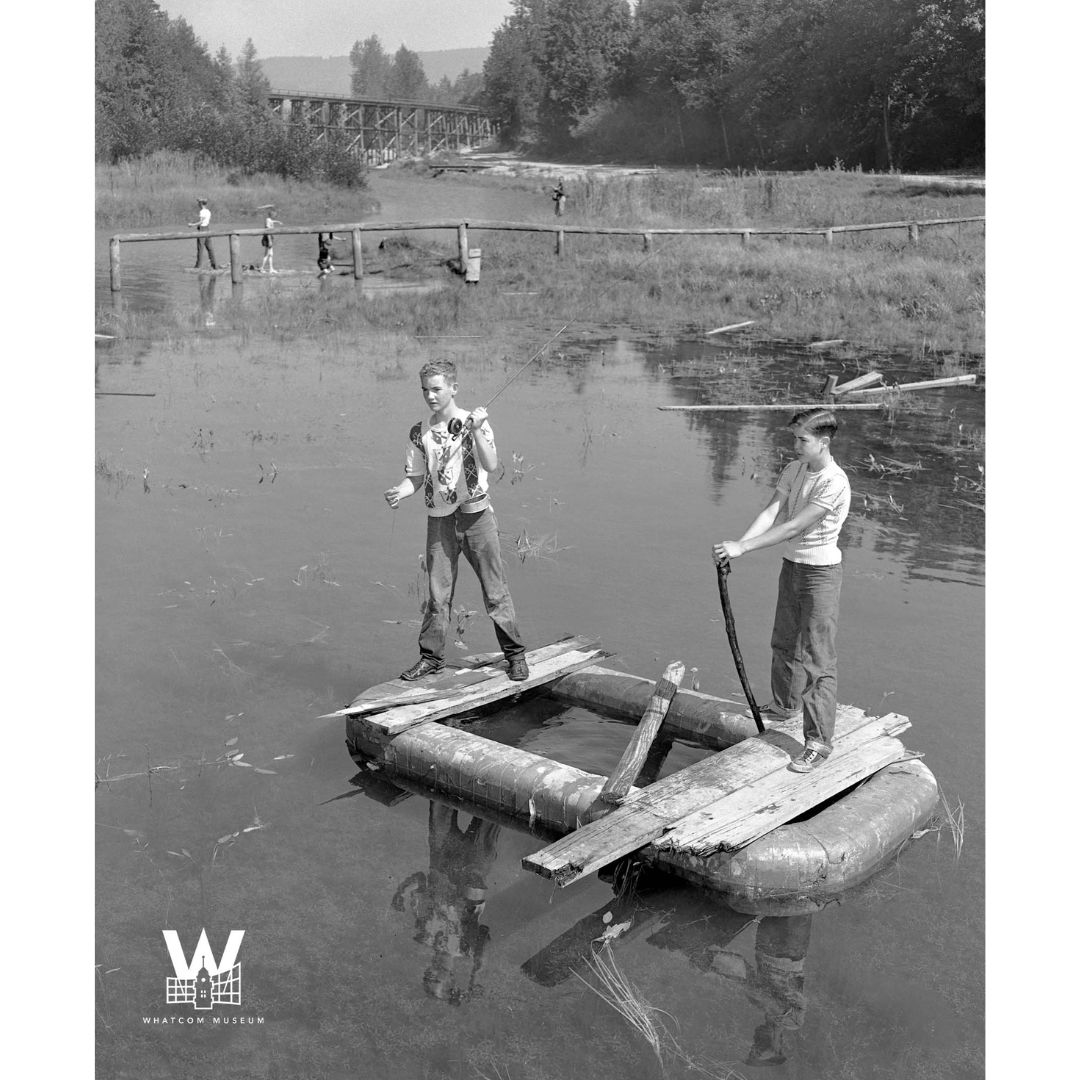Whatcom_Museum's tweet photo. What do you call a fish with no eye?
...a fsh. 🐟
"Casting for trout during the second annual Youth Fishing Rodeo held at Derby Pond in Whatcom Falls Park, August 27, 1949."
📷Jack Carver, Whatcom Museum Collection 1995.1.30650
#whatcommuseum #archive #fishing #whatcomfalls https://t.co/9Rag3hCuXR