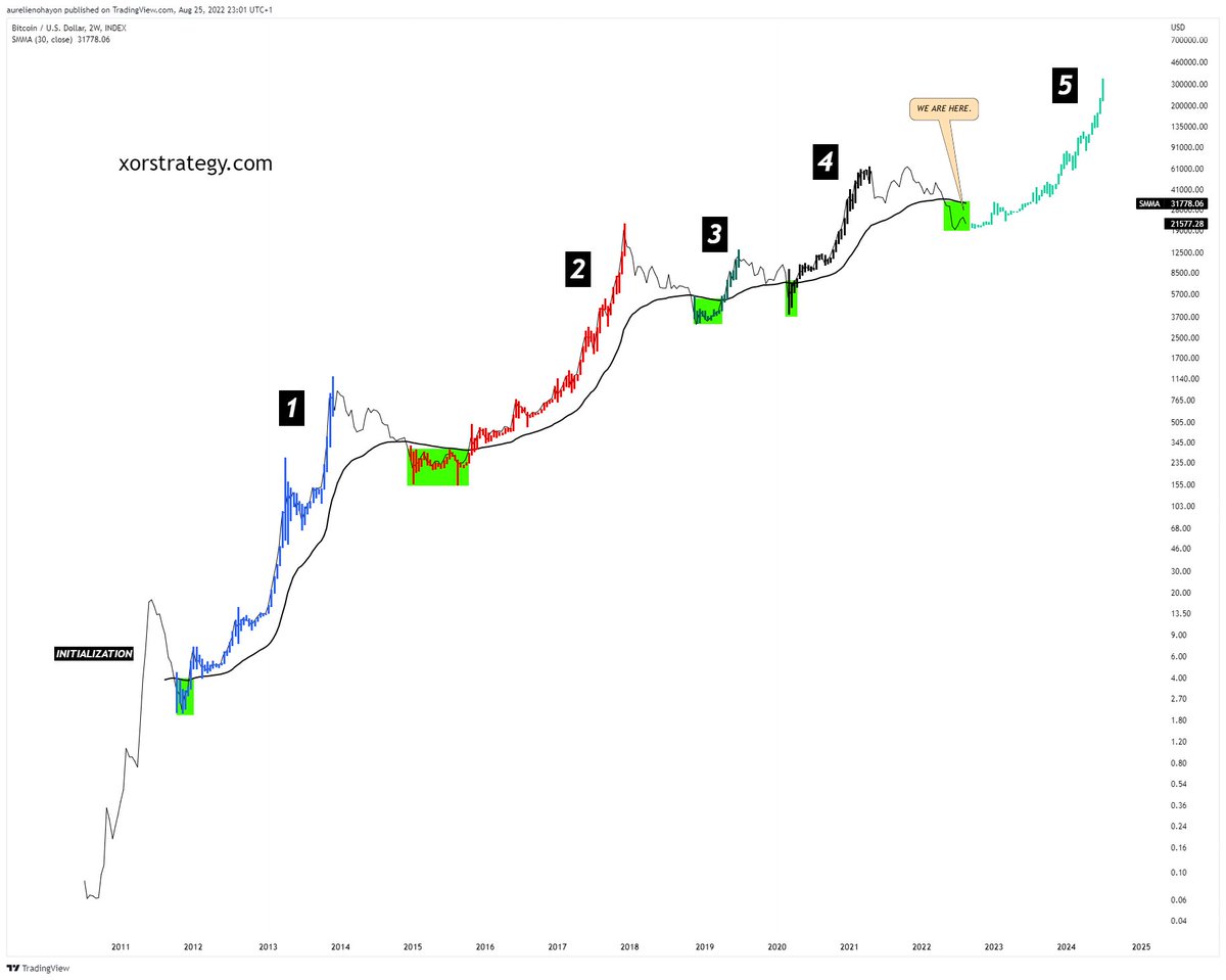 AO_btc_analyst's tweet photo. #BITCOIN THE 5TH GREAT BULL RUN STARTS. https://t.co/eb0vNPpbuh
