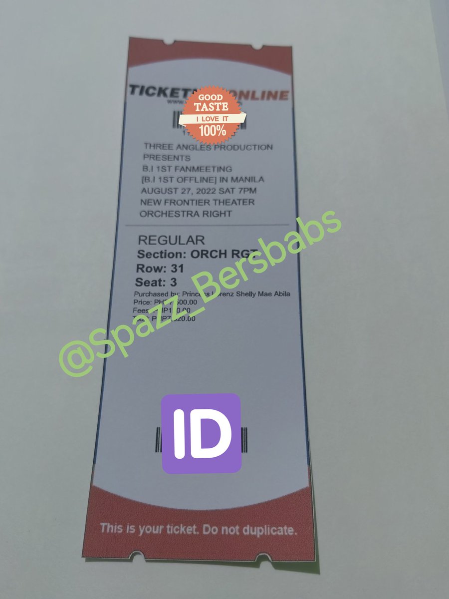 Spazz_Bersbabs's tweet photo. WTS LFB 
#BIinManila #HanbinInManila

1 ticket for 7PM Show
ORCH  RGT ROW 31-3
ONLY 5,000 (from 7,500)
50% dp thru GCash

Reason for selling: di pinayagan niece ko ng mama nya. delikado raw s manila (walang tiwala sakin😅)..gift ko sana yun s bday nya.😭 

DM me s interested. https://t.co/cHBf3dMlp0
