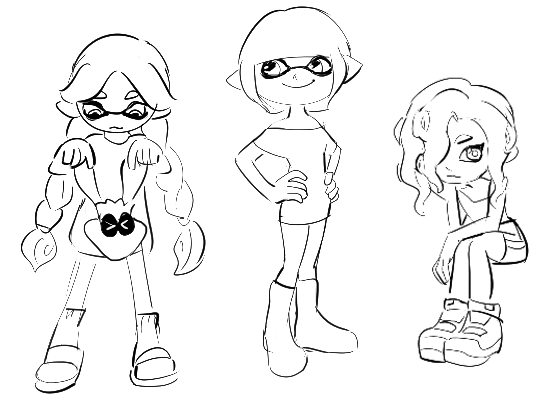 doodled..squids 