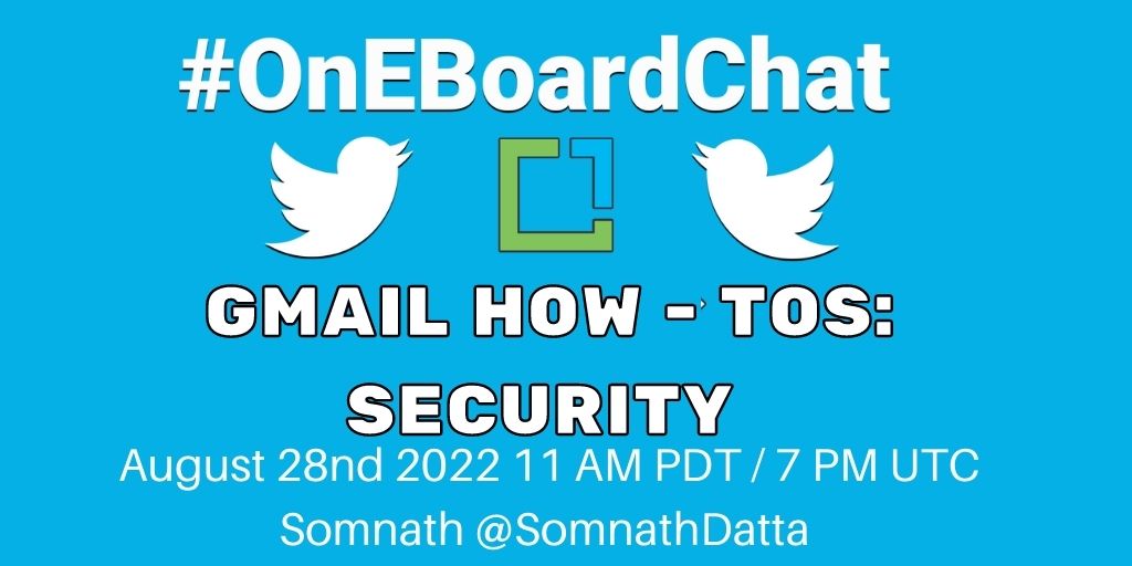 NinaTrankova's tweet photo. Join our Gmail Security conversation this Sunday,hosted by @sillyposts
@PeggyK, @Cypseloides, @mygeigermeister, @BrigitteUras, @Stavreva, @sillyposts, @Masonicmoron, @VyaraMartinova, @MarkBarrusHypno, @adelbrown
#OnEBoardChat https://t.co/47KqGu2e9F