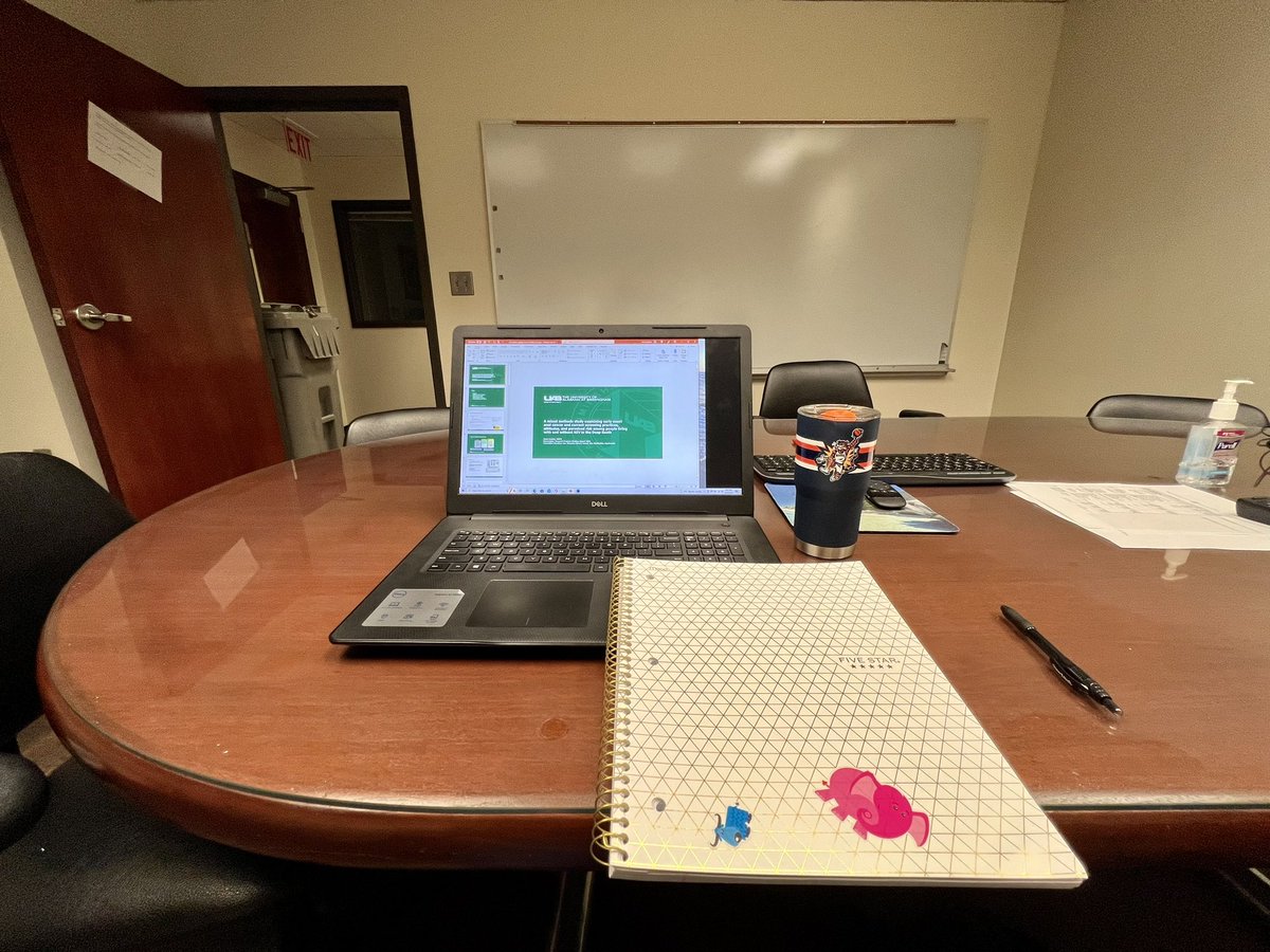 annadjunkins's tweet photo. Another good dissertation progress meeting with my committee on another beautiful day &amp; My 1st time hosting a meeting in the EPI conference room and that felt great! Special thanks to my daughter for the sticker decorations on my notebook to remind me what’s most important❤️ https://t.co/DcuFK64Sax