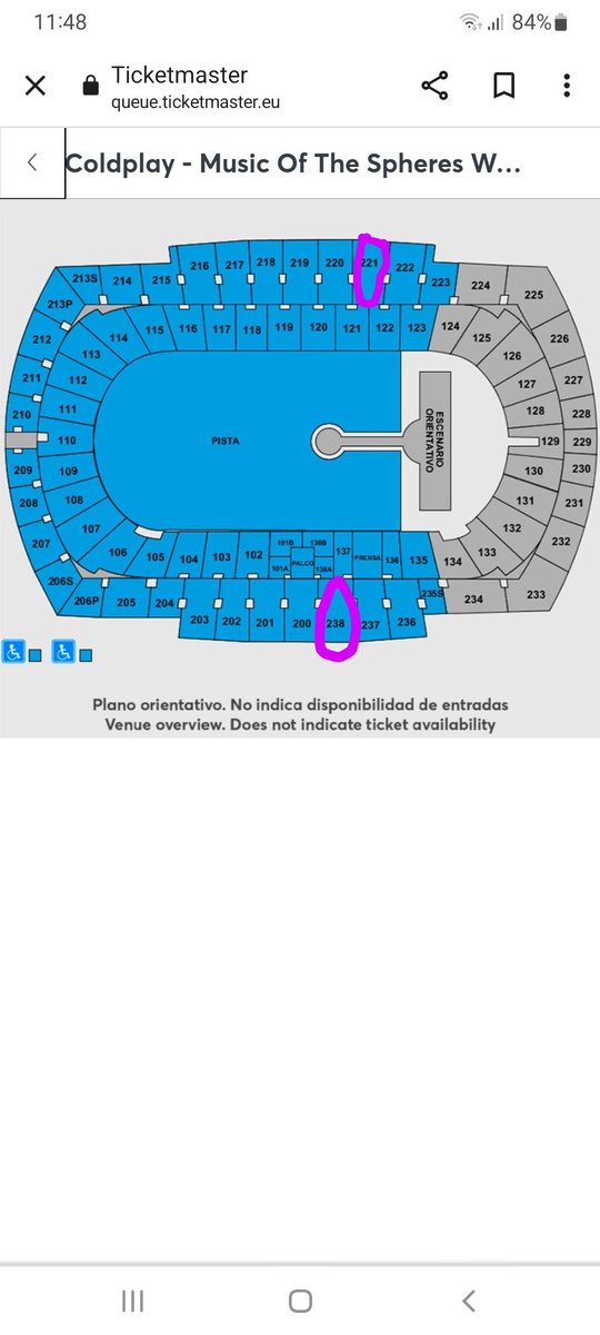 annarico11's tweet photo. 2 Entradas separadas concierto de coldplay para el sabado 27. Cambiaria una de las 2 para estar en el mismo sector https://t.co/xpMnoORwi6
