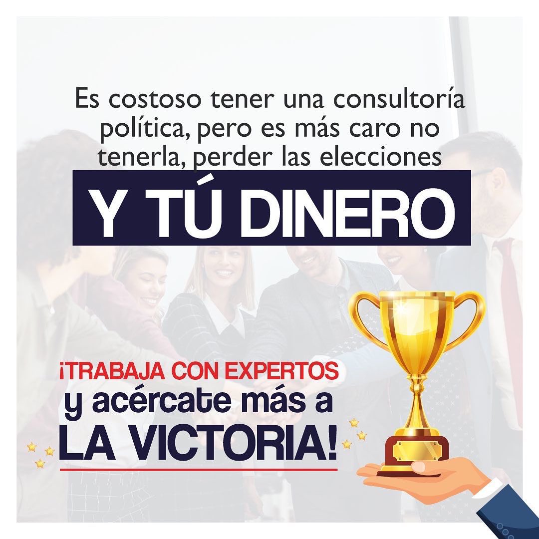 ¡Es costoso tener una buena consultoría política, pero es más caro no tenerla, perder las elecciones y tu dinero!

En @kratosconsultores sabemos ganar 🏅