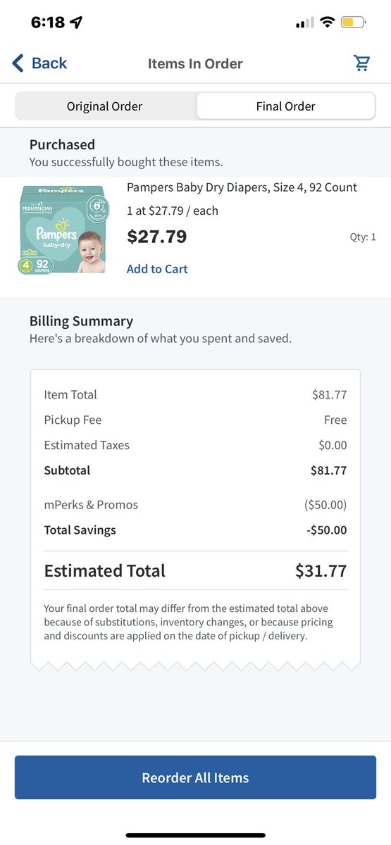 kaleyrein's tweet photo. if you have a meijers near you i just got 3 boxes of diapers for $31.77!!!!
$20 off $75 online diapers order
$10 off $75 in pampers
code GRANDSLAM
code SHARE15
it took off $50 total for me 😍 https://t.co/QJR8nSA4Sf