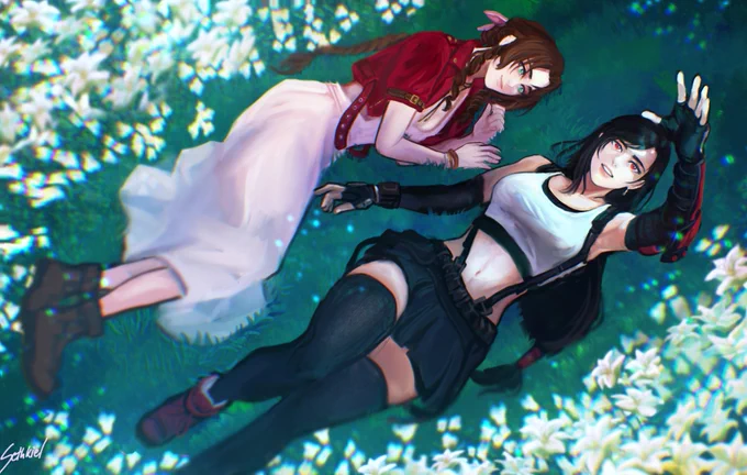 Tifa and Aerith! #FF7R #FF7 
