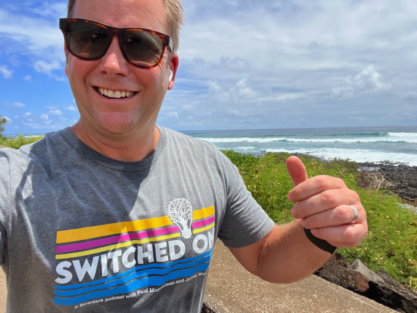 michaelpytel's tweet photo. Love the shirt @SwitchedW @bowdark.   Meets all my criteria: ✅ Works under blazer ✅ Works on a run ✅ Works on sideline at kids soccer ⚽️ #podcasts https://t.co/TjZ5qloQx6