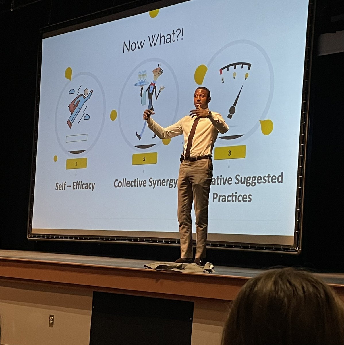 mcfatrichk's tweet photo. We loved listening to and learning from @MichaelBonner_ today! What an awesome and inspiring day for our teachers and staff #SkylineShines #SSDTigerPride https://t.co/bxm4kCMBWd