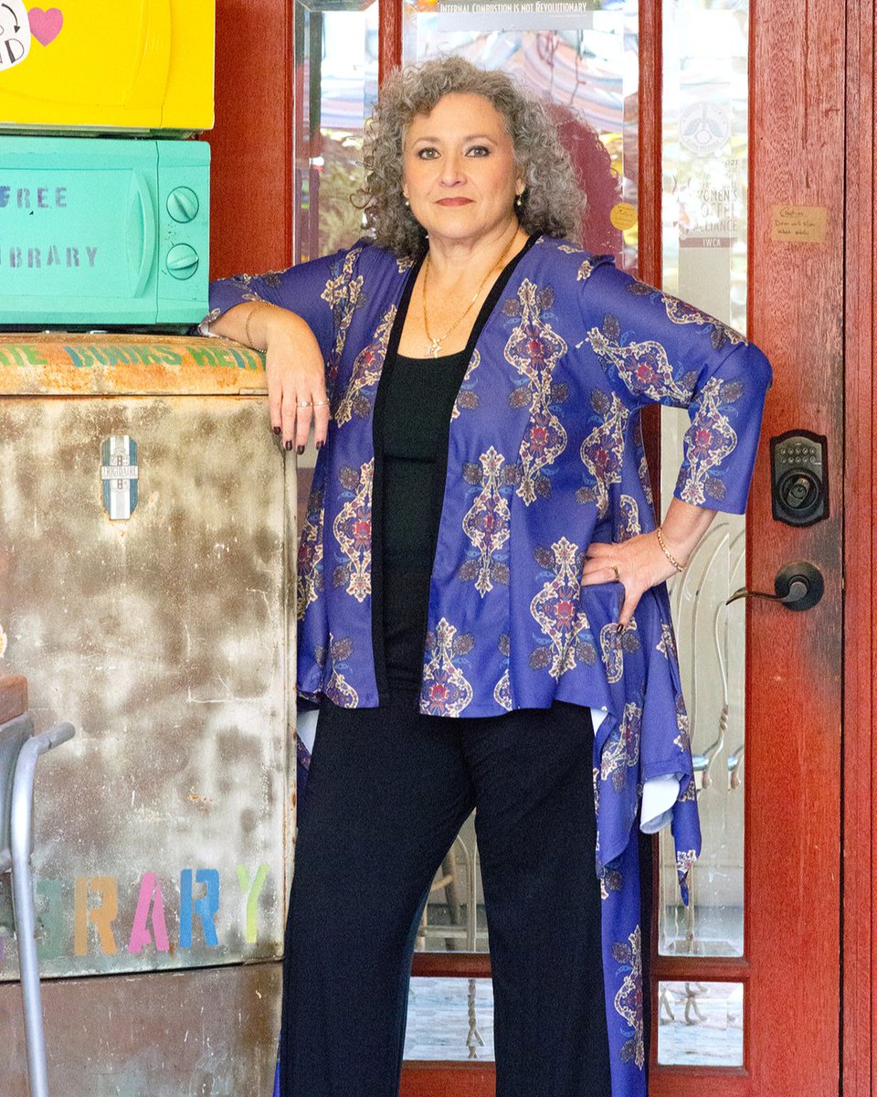 Heroicouture000's tweet photo. This amazing woman is our CEO, Sandra. She's totally rocking her original design: the Millennium Floral Asymmetrical Cardigan. LOVE IT! #geekfashion #nerd #nerdlife #nerdgirl #fashion #fashionnova #fashiondesigner #fashionista #fashionaddict #fashiontrends #amazonfashion #amazond https://t.co/wVgGQxMTDf