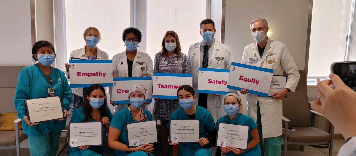 LindsayRN24's tweet photo. Mount Sinai Heart Patient Comments Breakfast.  Great job to all of the staff mentioned in the patient experience survey.  Way to go Dr. Stelzer and Jovel RN. ⁦@BethOliverVP⁩ ⁦⁦@MaryCardiacRN⁩ https://t.co/VfssEawg26