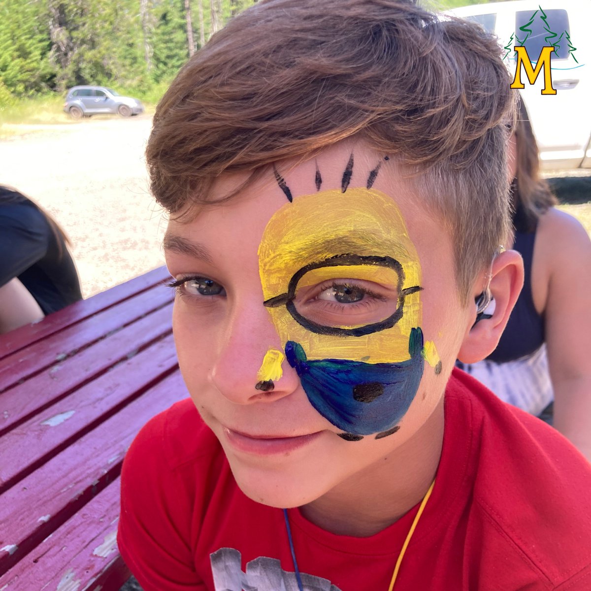 CampMeadowood's tweet photo. Celebrating Friday with some facepaint! What's your favorite facepaint design?

#summercamp #speechcamp https://t.co/LIRXPOKzh9