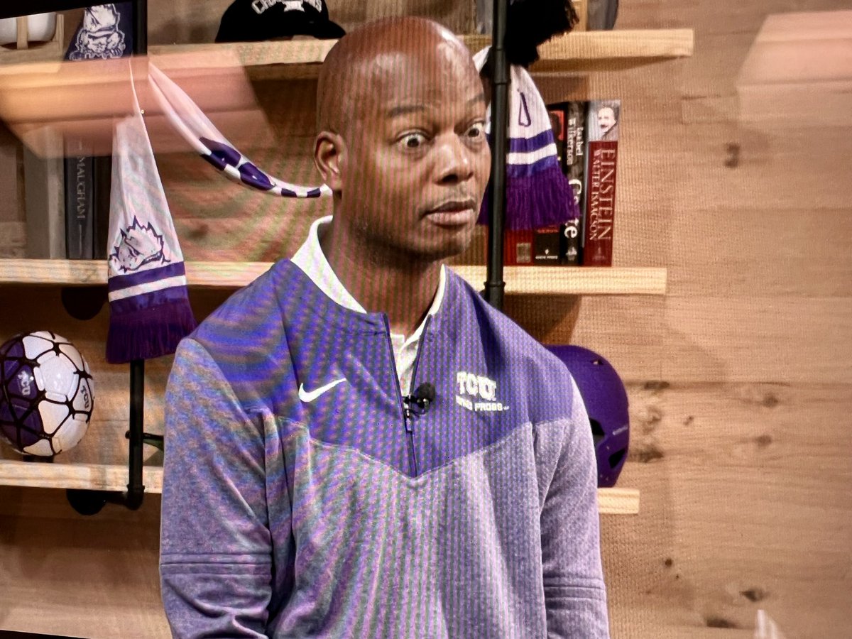 KrisGutierrez's tweet photo. When @CoachEricBell learned that I’m the color analyst for the @TCUSoccer game tonight. Trust me coach… I’m just as shocked! ⚽️ Catch our @frogstoday soccer show from @roxomediahouse : https://t.co/l8Oc6hHGUG https://t.co/Ir8HEpx9U3