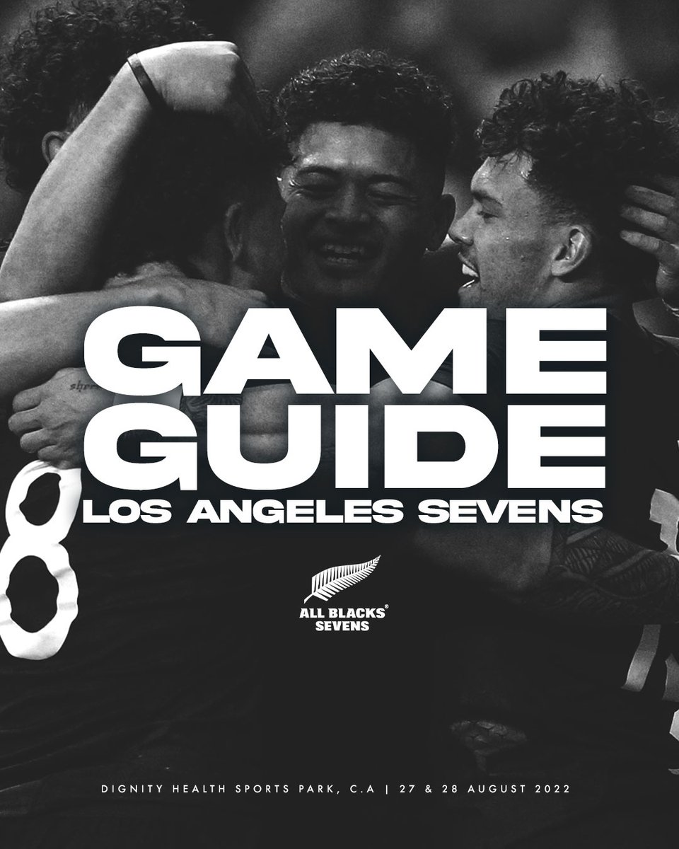 nz_sevens's tweet photo. GAME GUIDE | Bring on the weekend! 👊🏽

#AllBlacks7s | #HSBC7s | #LASevens https://t.co/FpgREmI2Et
