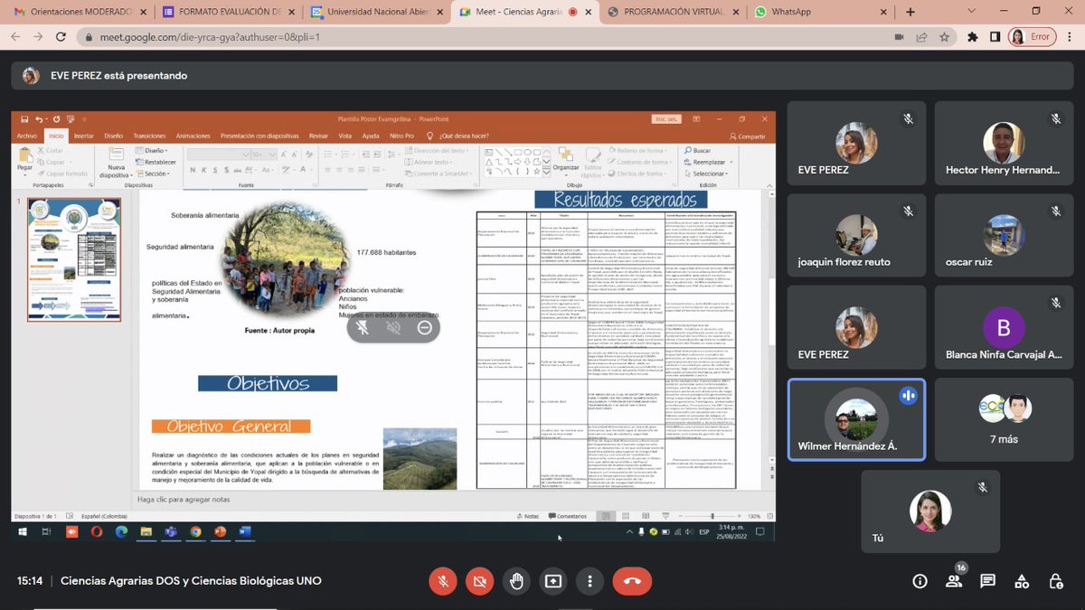 RedcolsiAO's tweet photo. Finalización segunda jornada salas de ponencias modalidad virtual del XIX Encuentro Regional Semilleros de investigación - Nodo Amazonía Orinoquía @RedcolsiAO Mañana inician dos días de encuentro modalidad presencial en @UniCostaCOL extensión Villavicencio https://t.co/6PNafOscyQ