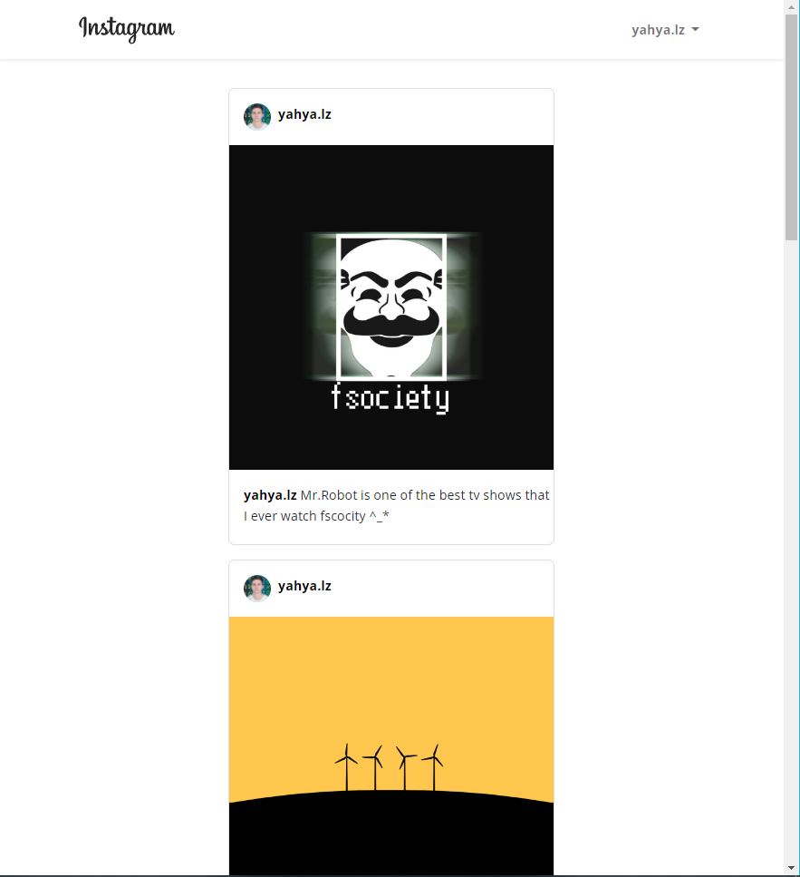 yahya_lz's tweet photo. I developed an #Instagram clone #web #application where you can do the basics functionality of Instagram as following users and posting images.
Technologies used: #Laravel and #SqlLite
Check out the source code in my #GitHub repository:
https://t.co/YaYnNIdGWn https://t.co/wwizOZ8lh6