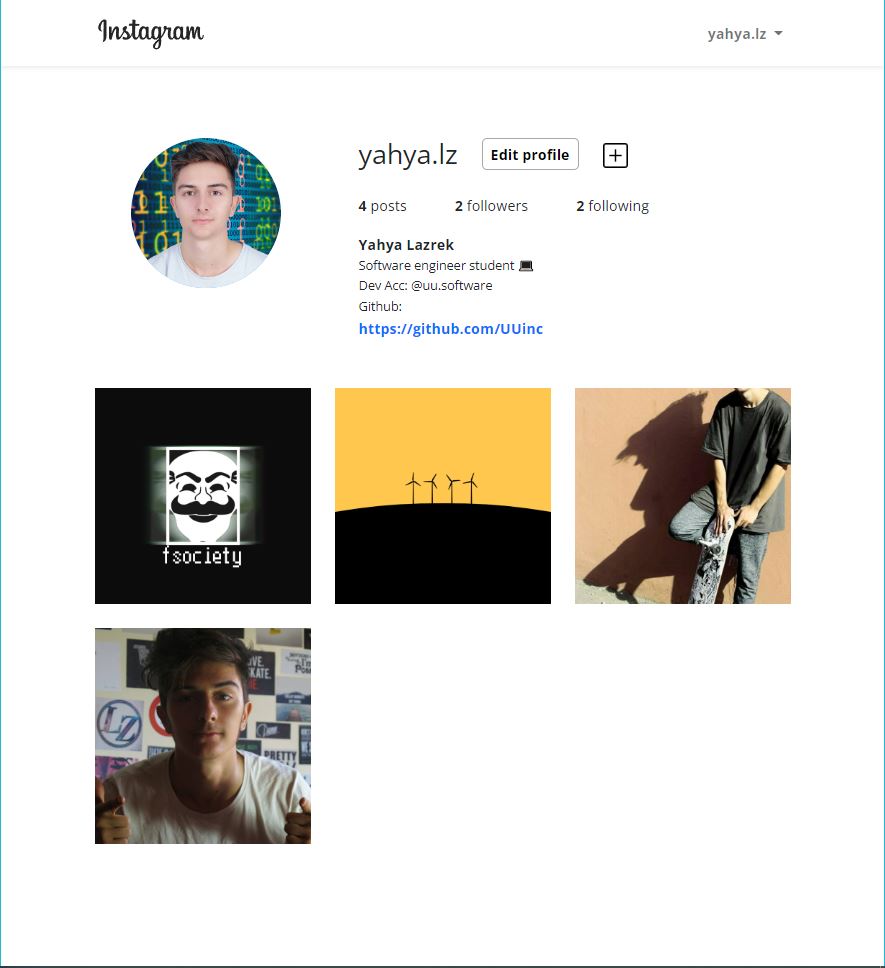 yahya_lz's tweet photo. I developed an #Instagram clone #web #application where you can do the basics functionality of Instagram as following users and posting images.
Technologies used: #Laravel and #SqlLite
Check out the source code in my #GitHub repository:
https://t.co/YaYnNIdGWn https://t.co/wwizOZ8lh6