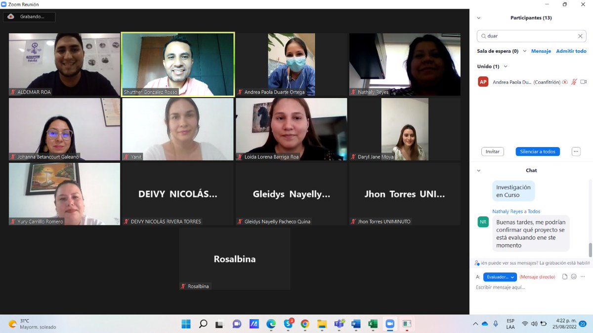 Finalización segunda jornada salas de ponencias modalidad virtual del XIX Encuentro Regional Semilleros de investigación - Nodo Amazonía Orinoquía <a href="/RedcolsiAO/">Nodo Amazonía Orinoquía - RedCOLSI</a> Mañana inician dos días de encuentro modalidad presencial en <a href="/UniCostaCOL/">Universidad de la Costa</a> extensión Villavicencio