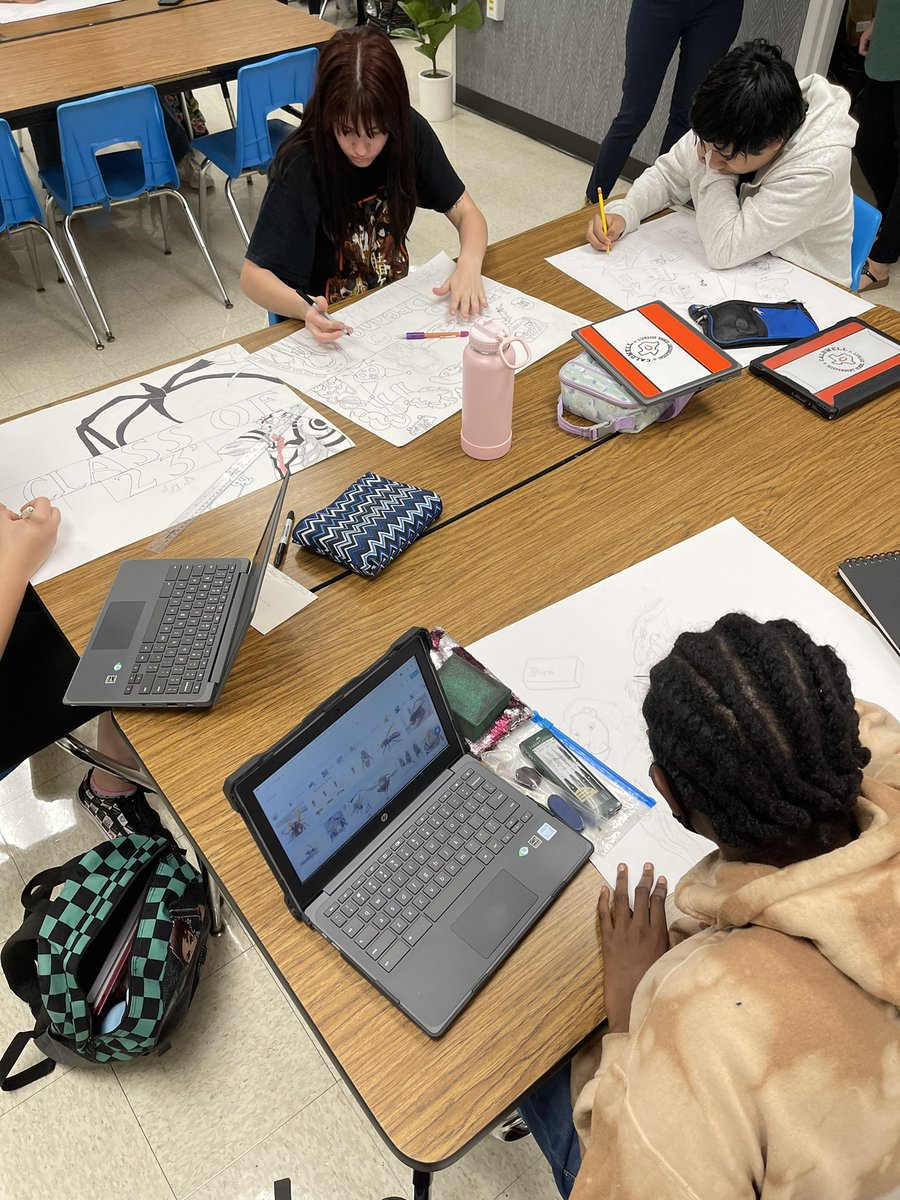 VinningJr's tweet photo. Each time Ms. Novasad’s art students put pencils, markers, or even crayons to paper, there’s a masterpiece in the works. #CaldwellProud #CaldwellHighSchool https://t.co/3xh5P1YJy7