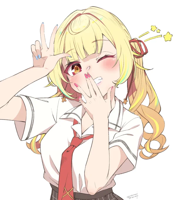 にじさんじの星川サラさんふんふんふんァ!のように他のライバーさんのイジリやネタにされつつも、ストレートに可愛いので見ていて元気を貰えますね。APEXがとても強いです。とっても強いです。APEXプレイ配信を聴きながら描きました 