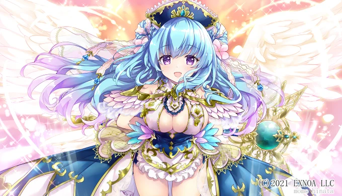 【RT希望】お仕事/DMM GAMES『エンジェリックリンク』現在開催中のアニバーサリーベルゼブブちゃん描かせていただいています。天使なブブちゃん!1周年おめでとうございます～! #エンクリ #エンジェリックリンク 