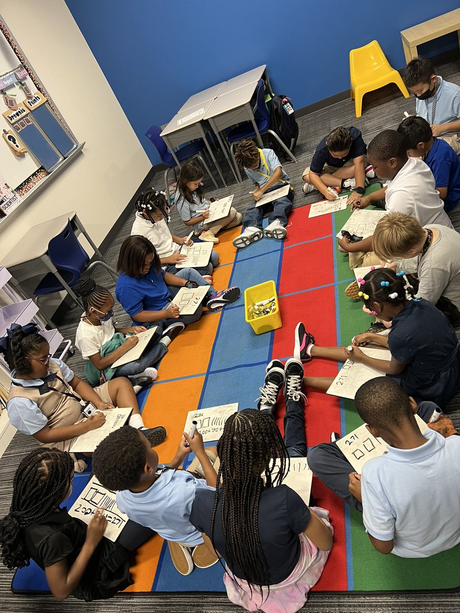 It’s only the fourth day of school and these second graders are 100% engaged and getting  their math on!  <a href="/MPEKnights/">Maxine Phelan Elementary</a> #youngmathematicians #THEphelanelite #itsagooddaytohaveagoodday