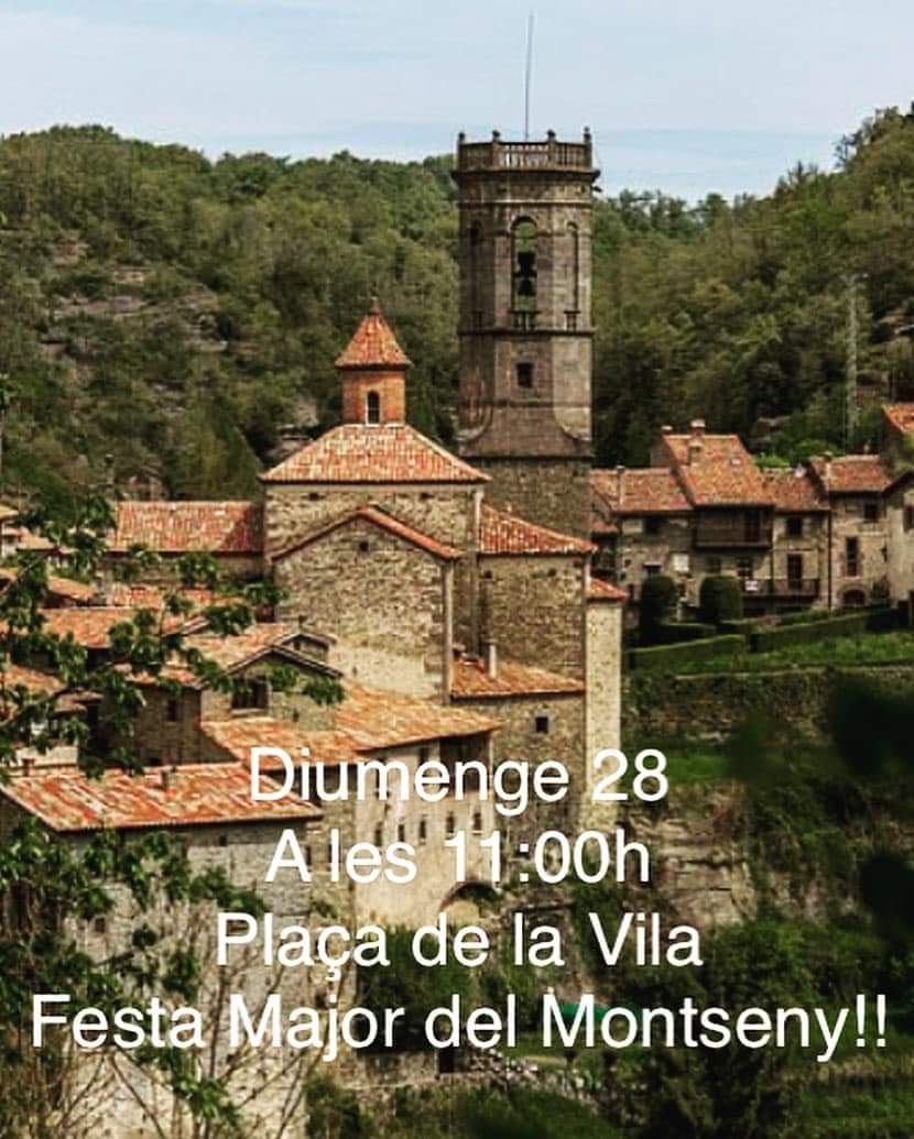 Amics, aquest cap de setmana que ve tirem la casa per la finestra! Dissabte 27 a les 09:30h ens veiem al poliesportiu de #Vallgorguina i diumenge 28 a les 11:00h a la Festa Major del #Montseny!! plaça de la Vila 🎉🎉🎉🎉 us hi esperem!!
