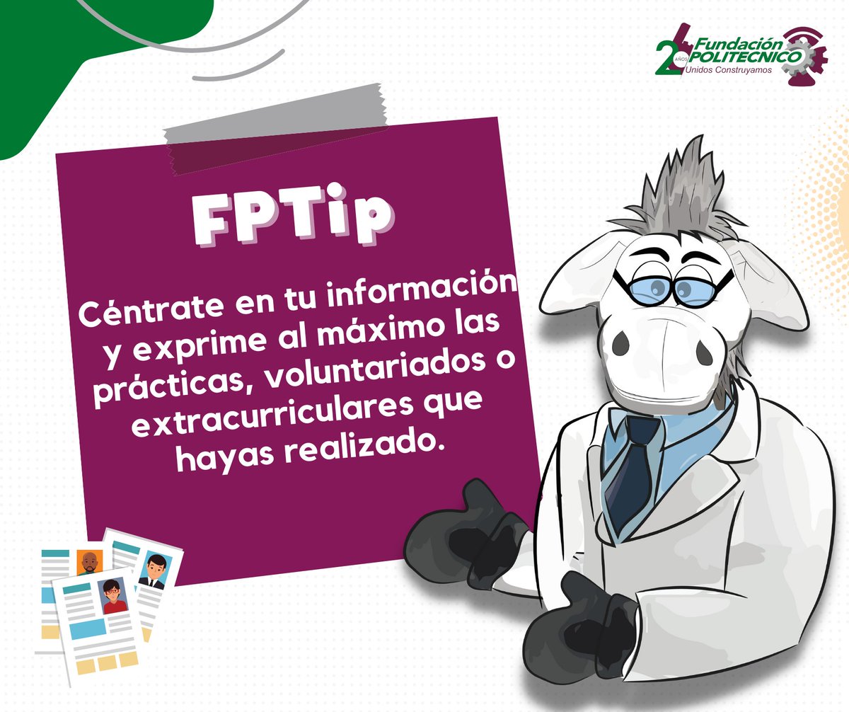 FunPoliAC's tweet photo. ¿Recién egresado? ¡Te dejamos un #FPTip para tu próxima entrevista!🙌🎯 #UnidosConstruyamos #EstanciaEmpresarial #RH https://t.co/YDExAsVTFQ