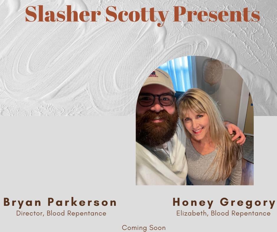DawnJourneyProd's tweet photo. Our founder, Bryan Parkerson (@bp4Christ), is going to be on the Slasher Scotty podcast, along with Honey Gregory (@honeymailgirl), on September 7th, to discuss our upcoming film, “Blood Repentence”. https://t.co/jIL7LzQGKm