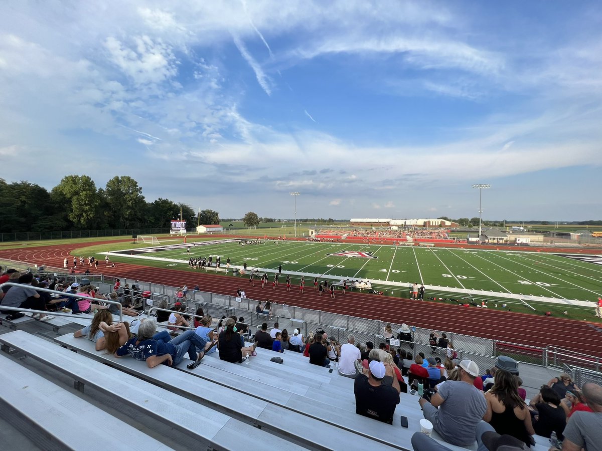 It’s a beautiful night for some <a href="/AlderJHS/">AlderJHS</a> football and cheer! Great showing by our student athletes and fans!