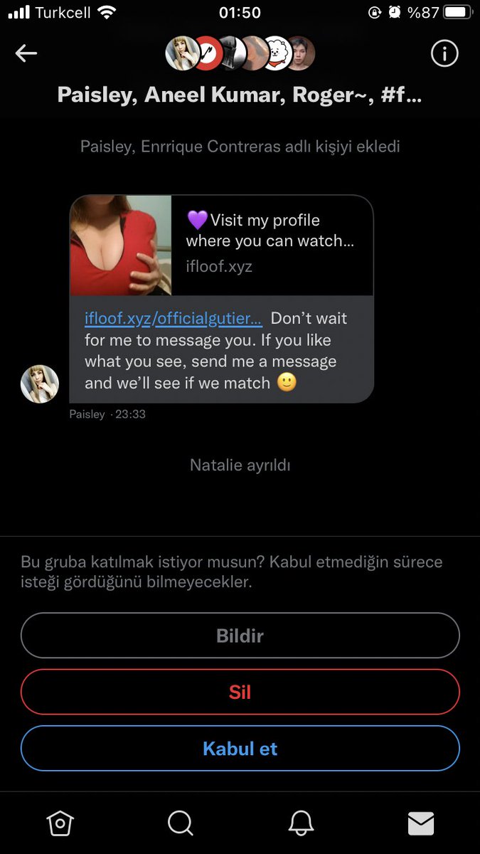 Beni yine böyle gruplara almışlar bi salın beni kardesim yetoooo