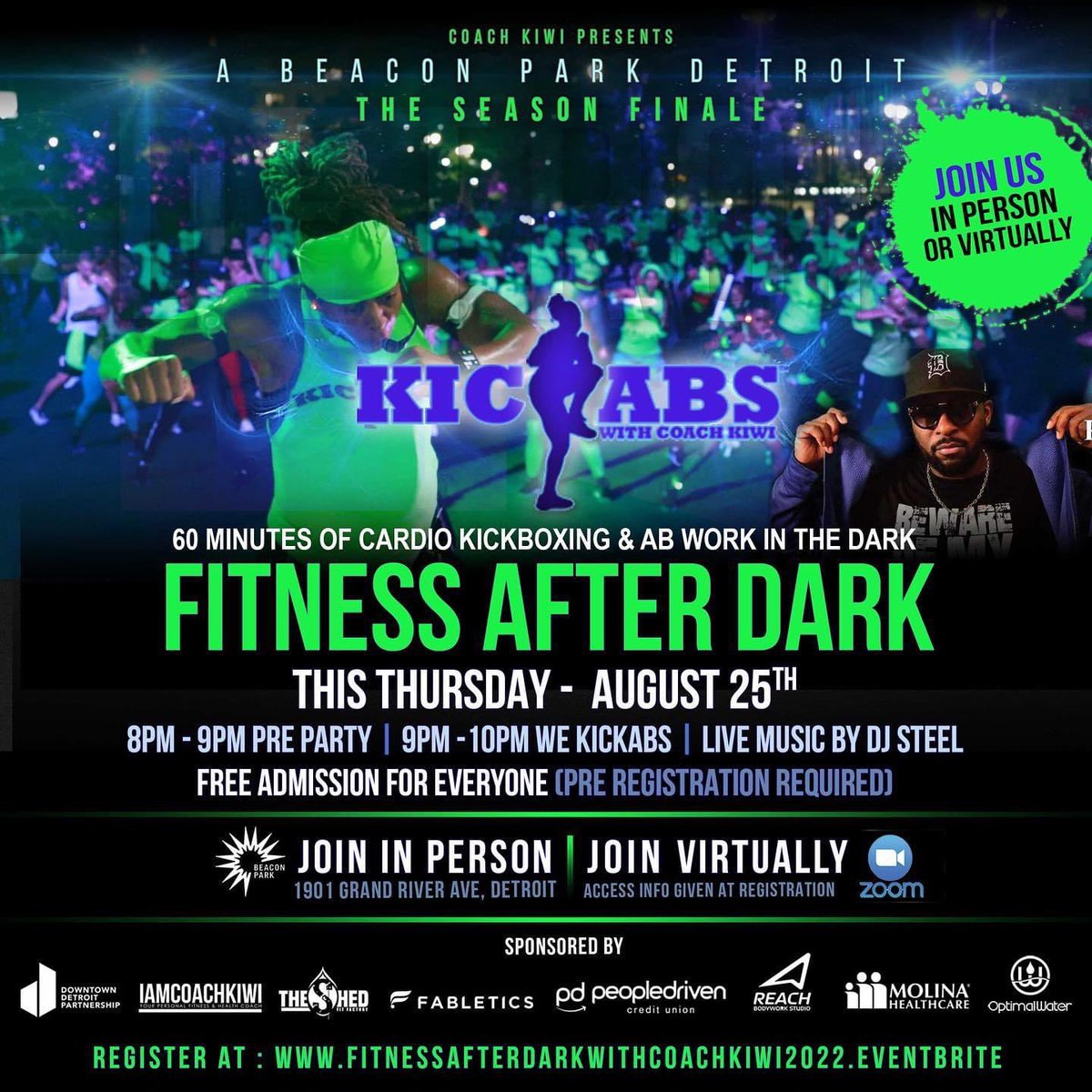 ReachBodywork's tweet image. Come join us downtown Detroit tonight for Fitness After Dark! We will be providing bodywork sessions for attendees