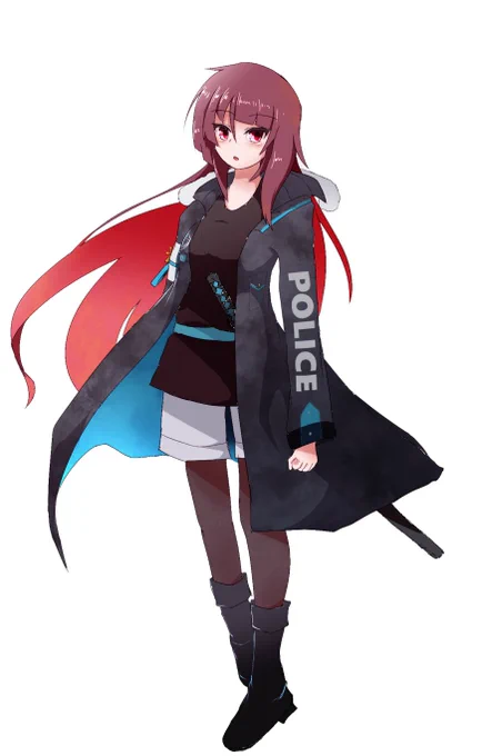これは急遽描いたVOIDの全身立ち絵(HO1) 