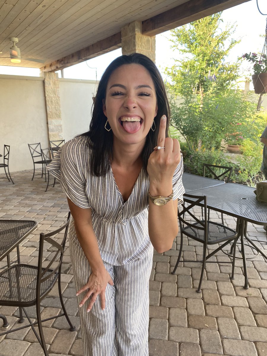saldivar_katie's tweet photo. I can’t believe we’ve been engaged for almost 2 weeks already!! #Coxrox #Coxsarefoxes #futureMrsCox https://t.co/M7RmfbQo9R
