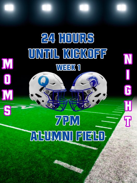 QPantherFB's tweet photo. Week one is 24 Hours away!! See you tomorrow night!! @BillHarner @QCHSAthletics @QSection2023 @QCHSCheer @qchsband #FridayNightLights #Week1 #BeatSL #PPF https://t.co/mlQb2tn73w