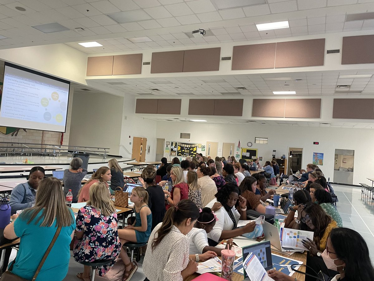 LiteracyLoveEdS's tweet photo. Intentionality, explicit modeling, &amp; cultivating a writing culture were just a few words/phrases captured during our ELA Writing PD. Providing the What, Why, &amp; How of the Writing Process across all grade bands.  #BuildingPowerfulWriters @LGE__HCS @NHE_HCS @OES_HCS @RSE_HCS https://t.co/oovUM4P8Jk