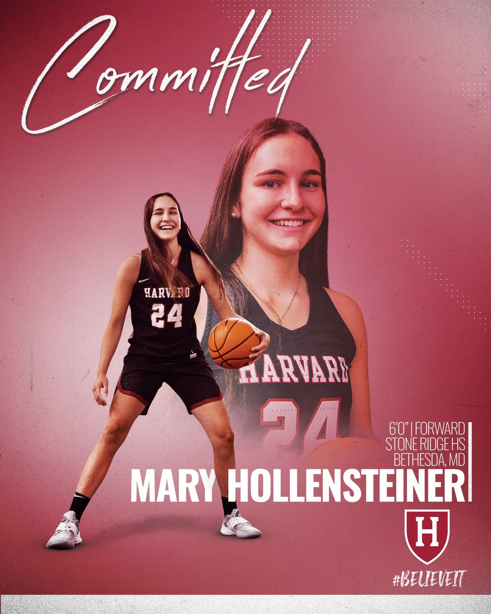 Mary Hollensteiner (@mghollensteiner) on Twitter photo Feeling very excited and grateful to announce my commitment to the application process at Harvard University! Thank you to everyone who has helped me along the way and to Coach Moore and her coaching staff for giving me this opportunity! Go Crimson❤️ #believeit <a href="/GLP_Basketball/">GLP Basketball</a> Feeling very excited and grateful to announce my commitment to the application process at Harvard University! Thank you to everyone who has helped me along the way and to Coach Moore and her coaching staff for giving me this opportunity! Go Crimson❤️ #believeit <a href="/GLP_Basketball/">GLP Basketball</a>