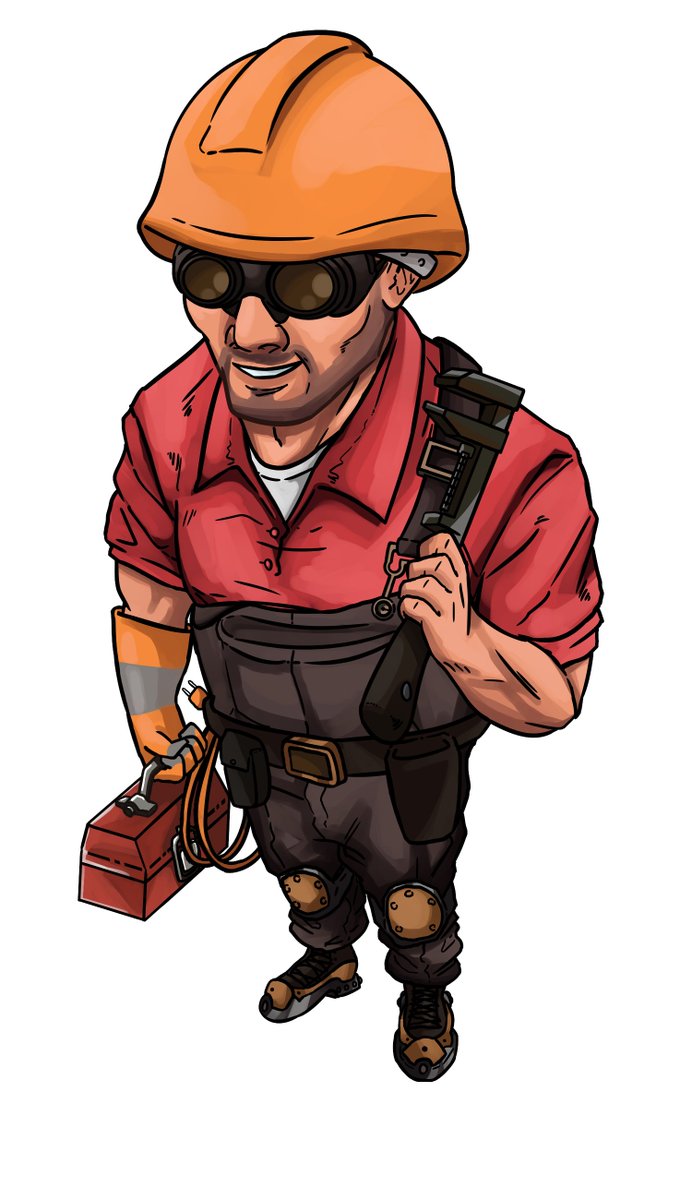KentiaqueC's tweet photo. Eu fiz esse desenho a um tempinho esse token do Engi do tf2
#OrdemParanormal 
#SinaisDoOutroLado 
#TF2 #TeamFortress2 https://t.co/UYbnHmSIMz