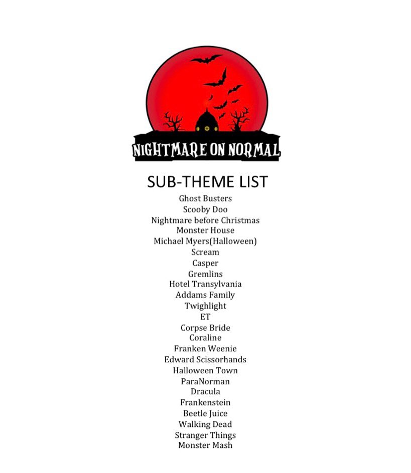 Sub themes this year are Halloween movies! Here is the list of sub themes that organizations can choose from. Be sure to attend the informational meeting in Glenn Auditorium (Dempster 105) on August 31st at 5PM!