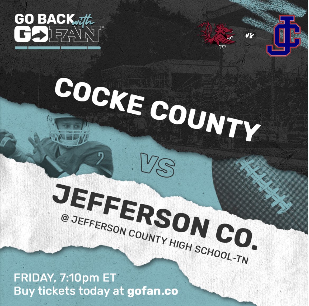 Football tickets are available at the gate or you can skip the line and purchase them online through GoFan!