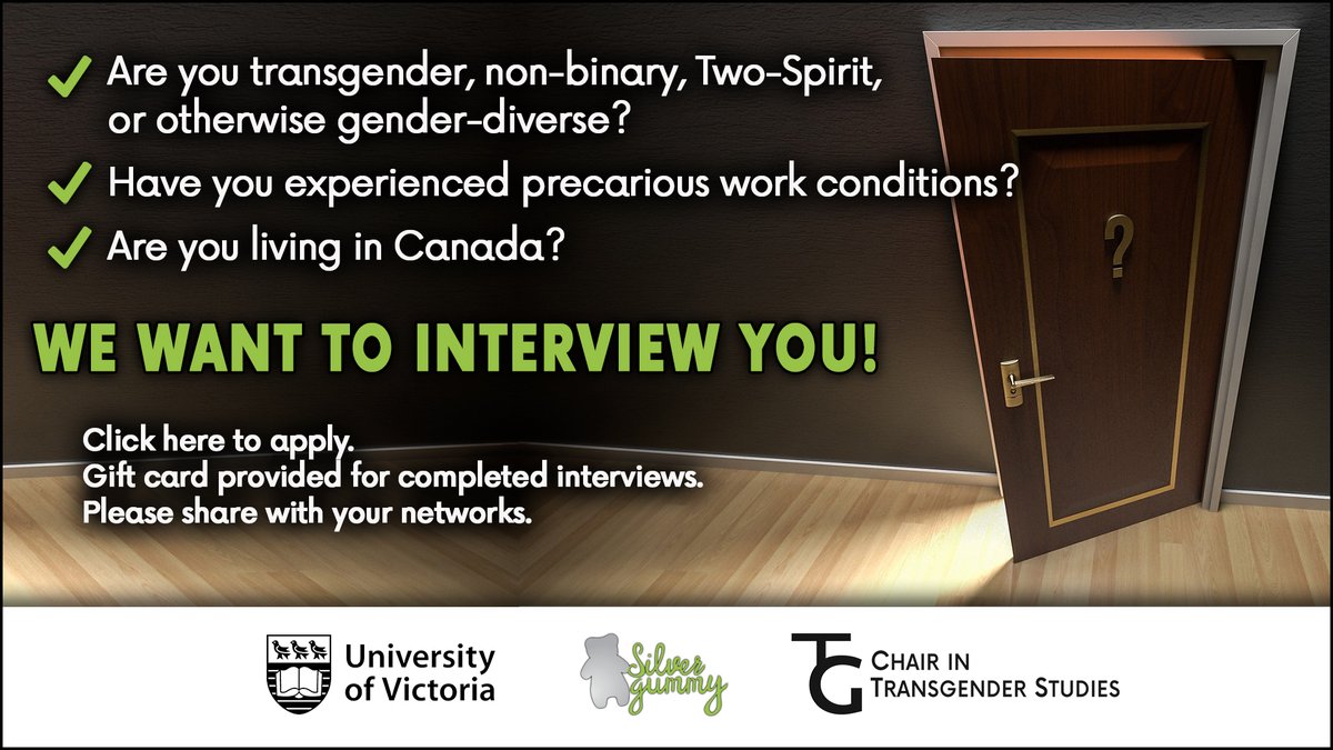 TransArchives's tweet photo. Trans+ People in Precarious Labour in Canada

Tell your work story in a 1-on-1 interview.

👇 DETAILS &amp; APPLY! 👇

https://t.co/mHKhu555HR

#transatwork
#hiretrans
#transjobs
#transintech
#OutAtWork
#Queerjobs
#lgbtjobs
#inclusivejobs
#DiversityintheWorkplace
#WorkplaceInclusion https://t.co/VRsnVWV3Sp