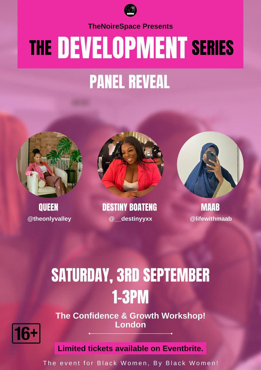 we’ve got you! 

Black women only confidence &amp; growth event!