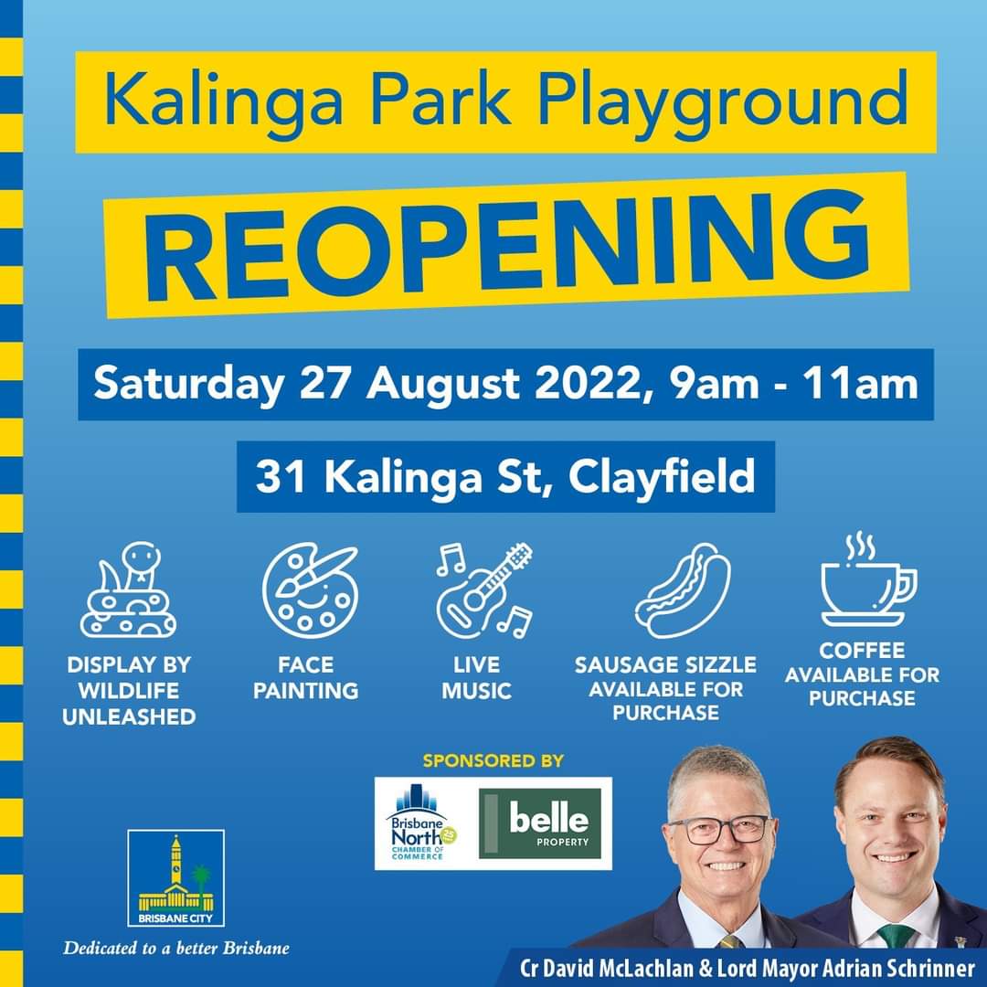 BugNorth's tweet image. Great that Kalinga Park Playground is reopening. Come along and ask @bne_lordmayor &amp;amp; @the_Councillor_  the safest way to get there with the family from the North Brisbane Bikeway
 We would love to hear their answers...
 @CrJaredCassidy @MarkBaileyMP #allthewaytoej