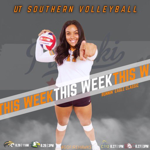 Headed down to Marietta, GA 📍 this weekend! 

Be sure to follow along with us🧡🦅

Friday:
11am 🆚 Brenau
3pm 🆚 Life

Saturday:
1pm 🆚 CIU
3pm 🆚 Bryan