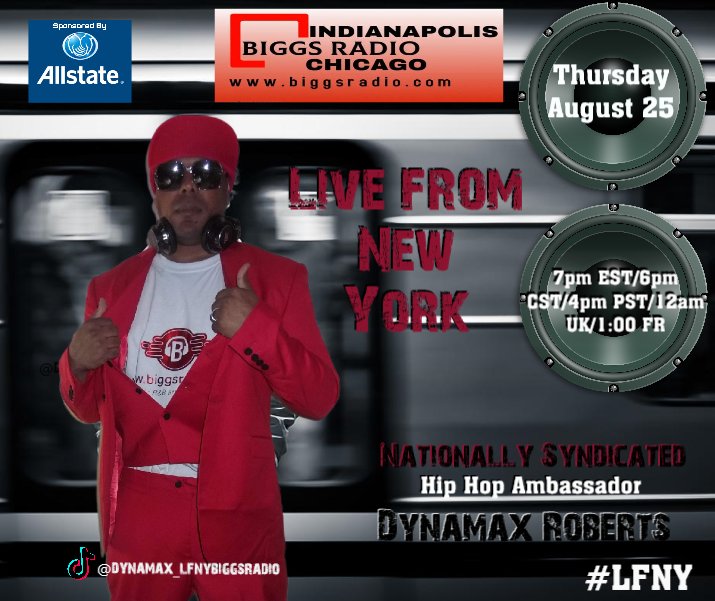 DynamaxRoberts's tweet photo. On Live Right now #biggsradio #chicagobiggs #Livefromnewyork #DynamaxRoberts https://t.co/3bbRzj0TBR