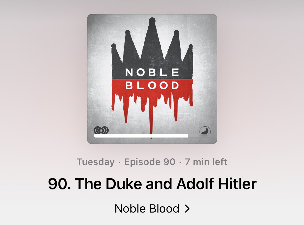 tech_ventures's tweet photo. Okay @KelGreening they just dropped a new episode @NobleBloodTales about the never crowned Nazi sympathizer King Edward VIII 🫅🇬🇧 So good!!! https://t.co/LOHKKOk8YV