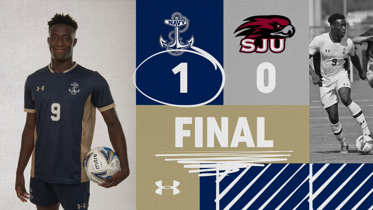 NavyMSoccer's tweet photo. Starting the season off with the W!

Kallie's goal in the 46' powers the Mids past Saint Joseph's.

#GoNavy | #NCAASoccer https://t.co/kFvzV31I4W