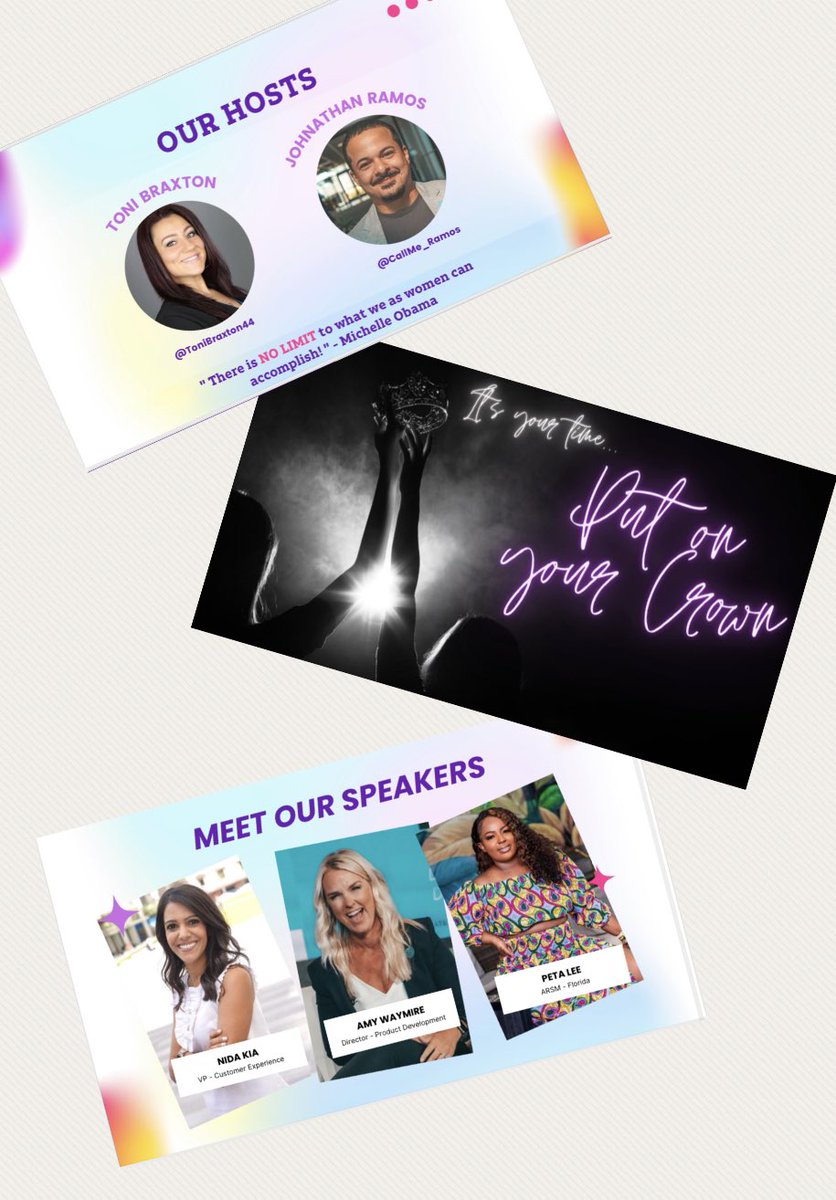 Toni Braxton (@tonibraxton222) on Twitter photo These incredible speakers left us laughing, teary-eyed & most of all inspired to do more, be bold and go further! Thank you <a href="/preciouszmoment/">π«πππΆ πΏππ</a> <a href="/akwaymire/">Amy Waymire</a> & Nida Kia for wisdom to last throughout our careers. Thank you to <a href="/callme_RAMOS/">John Ramos</a> for be an amazing co-host! #LifeAtATT <a href="/One_FLA/">OneFLA</a> These incredible speakers left us laughing, teary-eyed & most of all inspired to do more, be bold and go further! Thank you <a href="/preciouszmoment/">π«πππΆ πΏππ</a> <a href="/akwaymire/">Amy Waymire</a> & Nida Kia for wisdom to last throughout our careers. Thank you to <a href="/callme_RAMOS/">John Ramos</a> for be an amazing co-host! #LifeAtATT <a href="/One_FLA/">OneFLA</a>